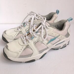 Avia 1212 Lite Cool Mesh & Leather Cross training Shoes Lace Up Sneakers Sz 9.5